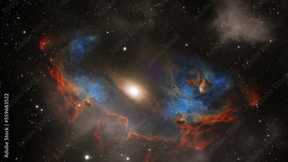 great universe, galaxy in the middle of a nebula in space great universe, galaxy in the middle of a nebula in space