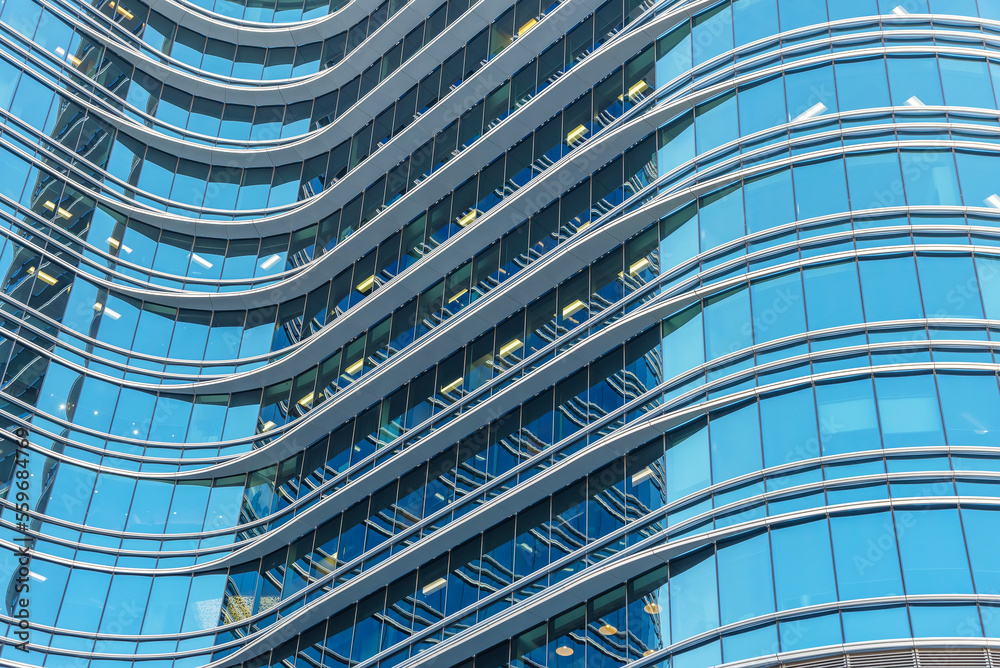 Exterior of modern architecture. Building abstract background