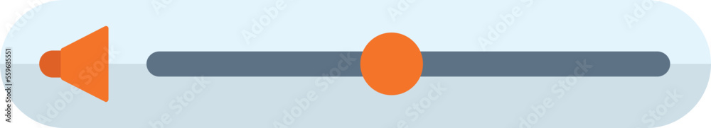 Player bar icon flat vector. Web interface. Play movie isolated Player bar icon flat vector. Web interface. Play movie isolated