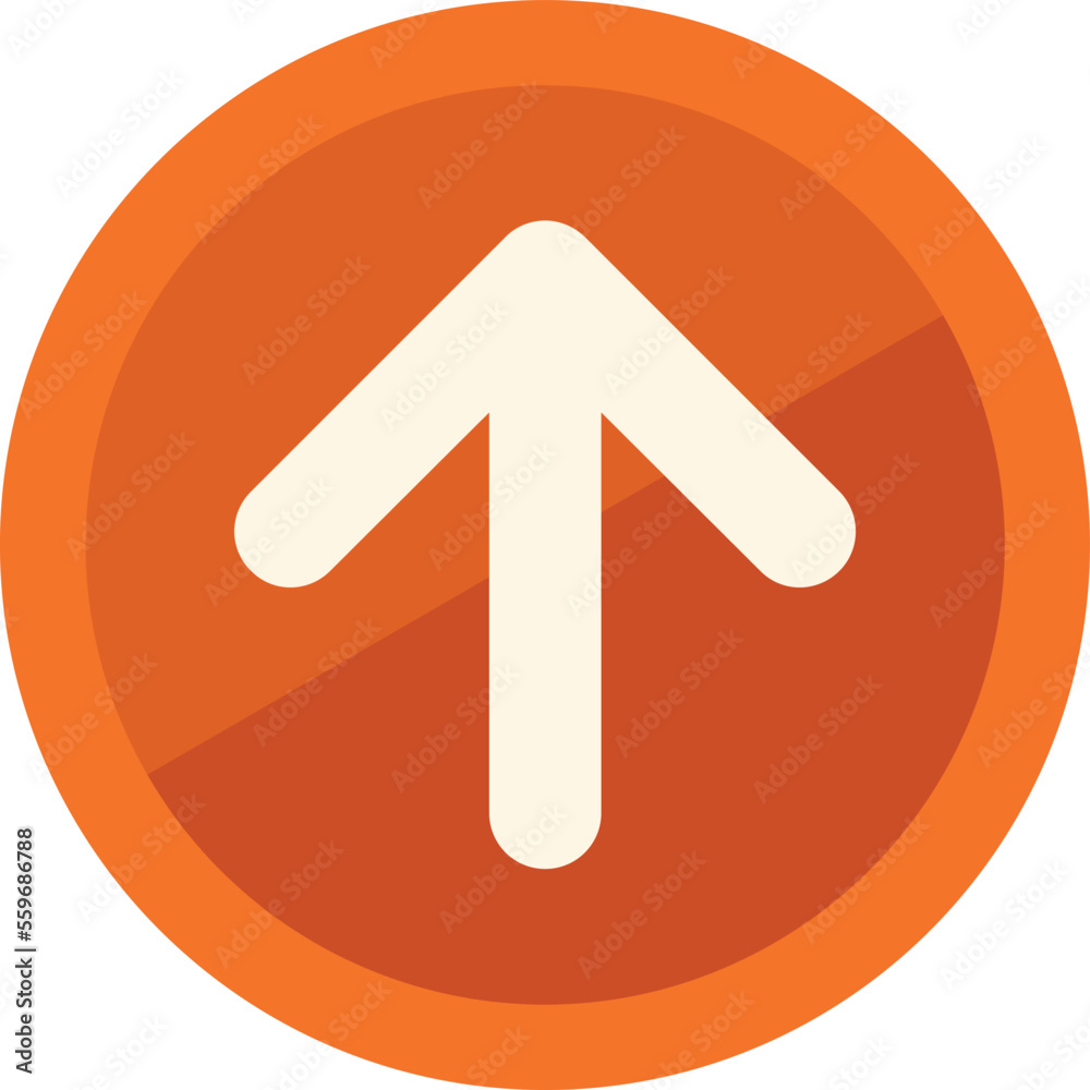 Arrow up icon flat vector. Web interface. Internet address isolated Arrow up icon flat vector. Web interface. Internet address isolated