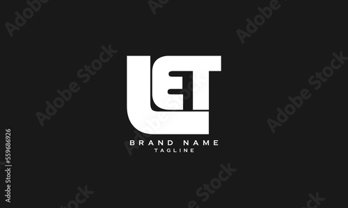 LET, LEF, Abstract initial monogram letter alphabet logo design