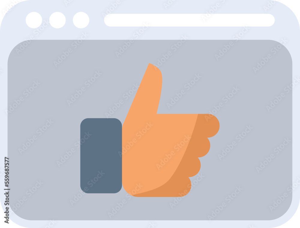 Web like icon flat vector. Interface internet. Button design isolated Web like icon flat vector. Interface internet. Button design isolated