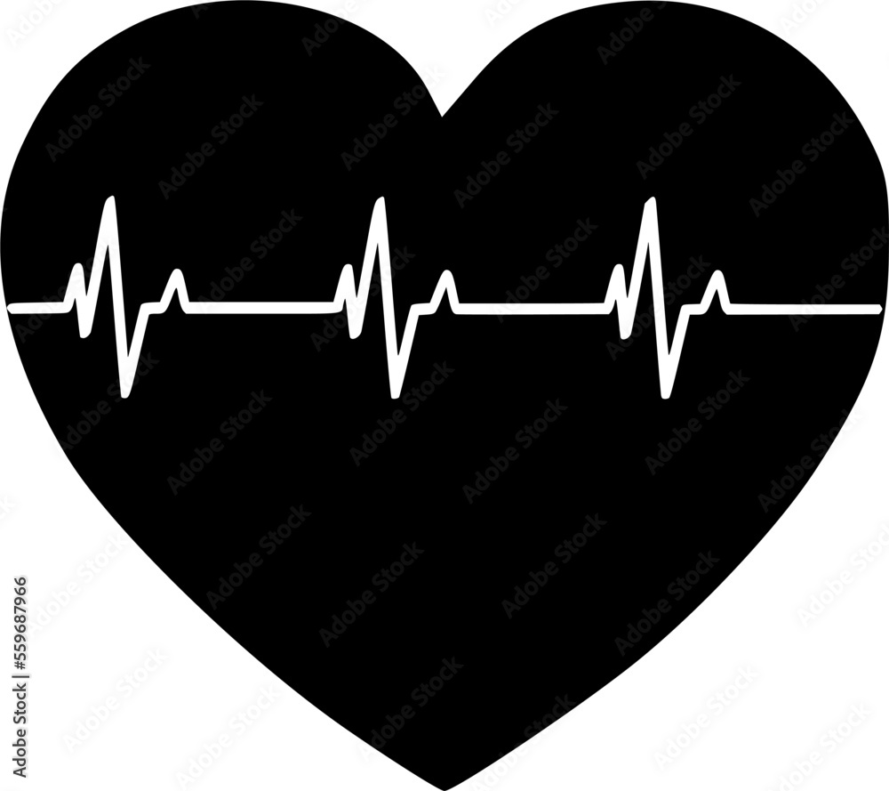 Vector illustration of heart rate and pulse graph Vector illustration of heart rate and pulse graph
