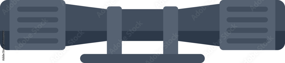 Cross telescopic icon flat vector. Circle sight. Sniper rifle isolated Cross telescopic icon flat vector. Circle sight. Sniper rifle isolated