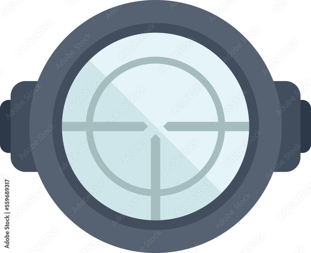 Sniper target icon flat vector. Cross sight. Mark range isolated Sniper target icon flat vector. Cross sight. Mark range isolated