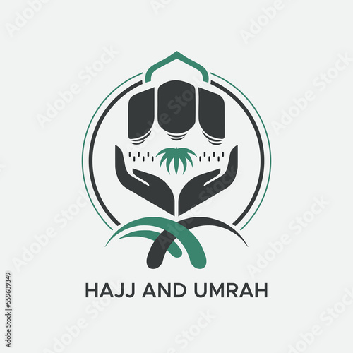 Logo of the Ministry of Hajj and Umrah. A meaningful logo that is beautiful and modern. It highlights the virtues of Hajj and the remembrance of the sacrifices of the ancestors.