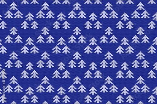 伝統刺繍のベクターイラスト 森のイメージ テキスタイルパターン
日本の東北地方青森県の伝統刺繍 津軽こぎん刺しのモドコ（模様） 