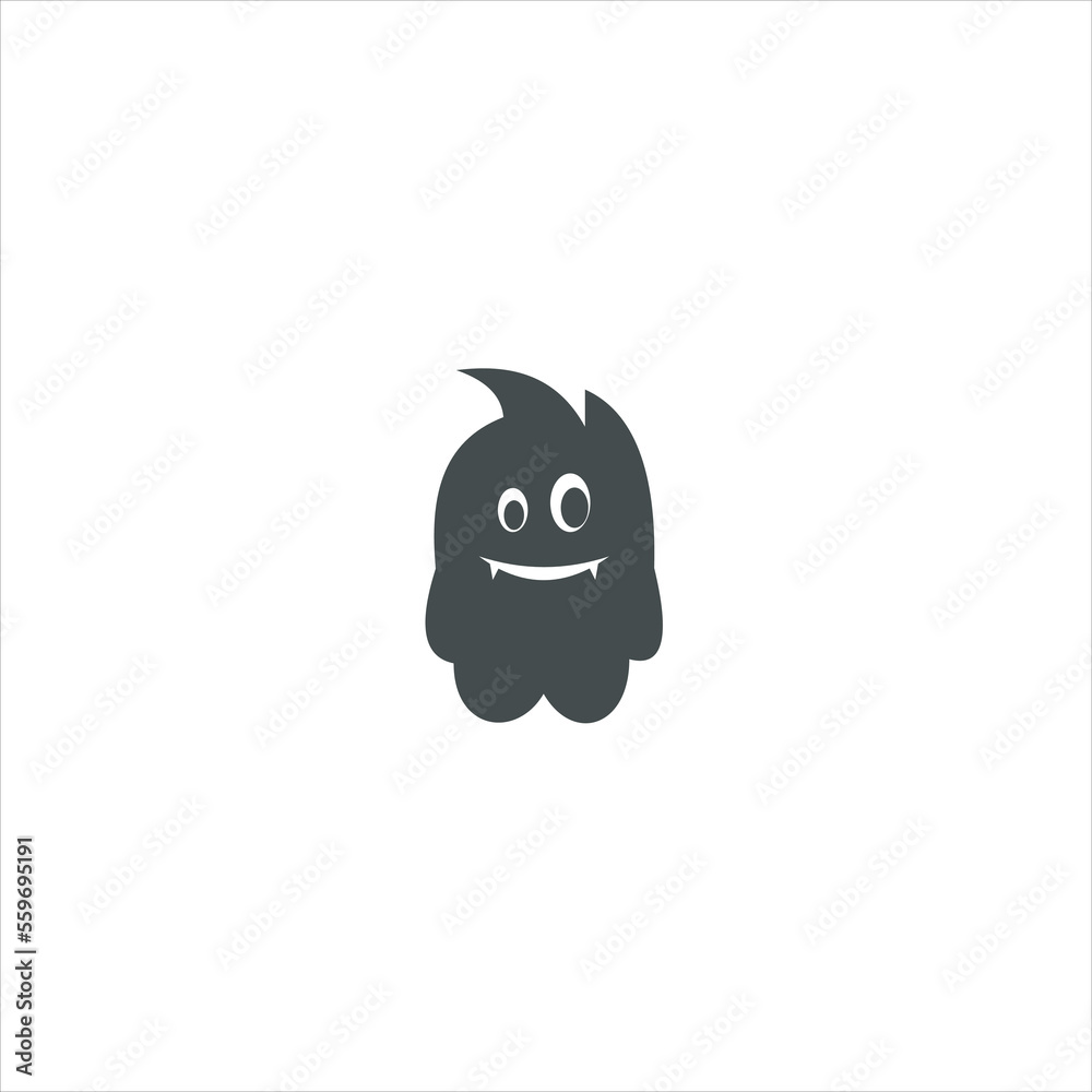 Cute monster happy vector template logo and inspiration designs.