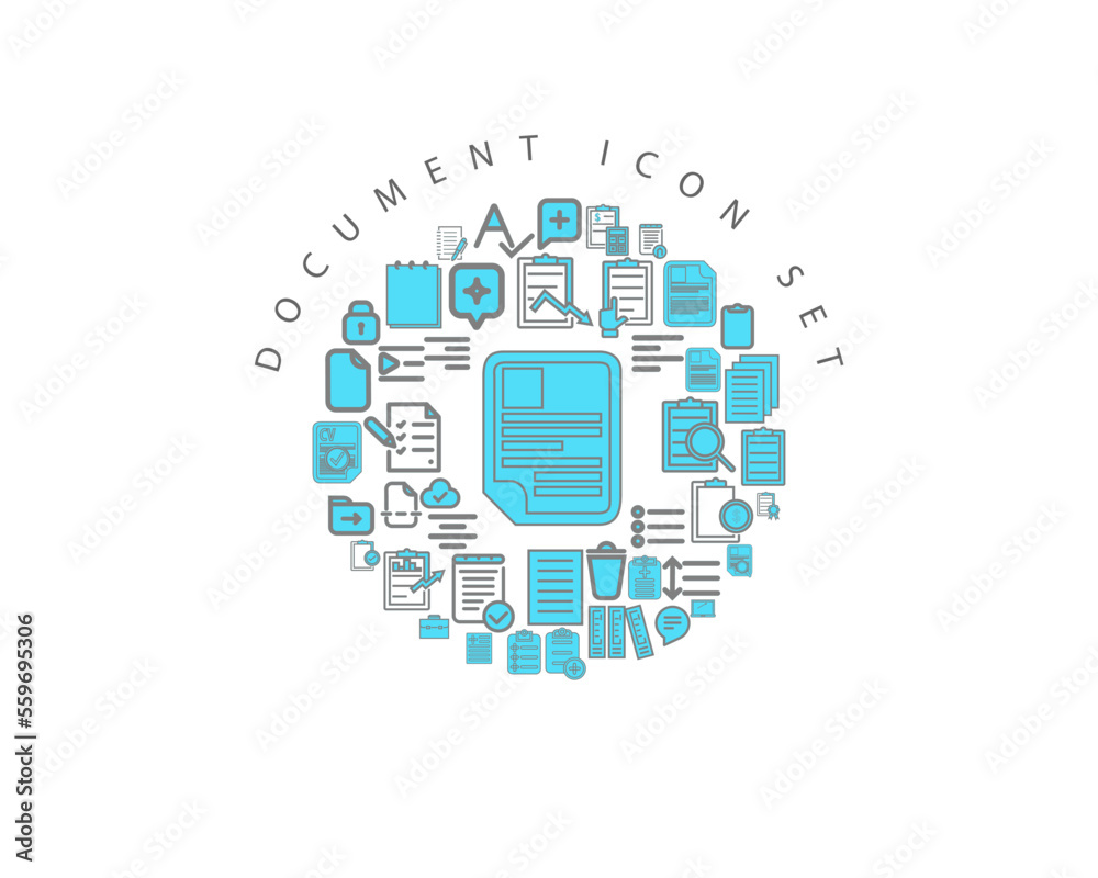 DOCUMENT ICON SET DESIGN.