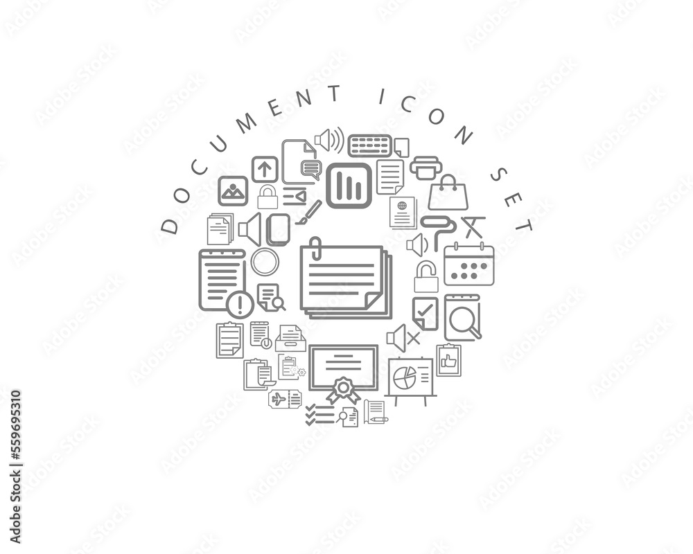 DOCUMENT ICON SET DESIGN. DOCUMENT ICON SET DESIGN.