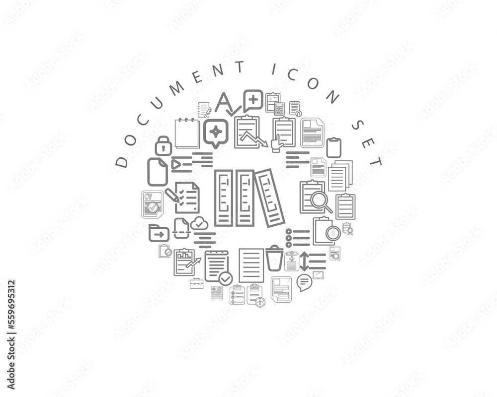 DOCUMENT ICON SET DESIGN. DOCUMENT ICON SET DESIGN.