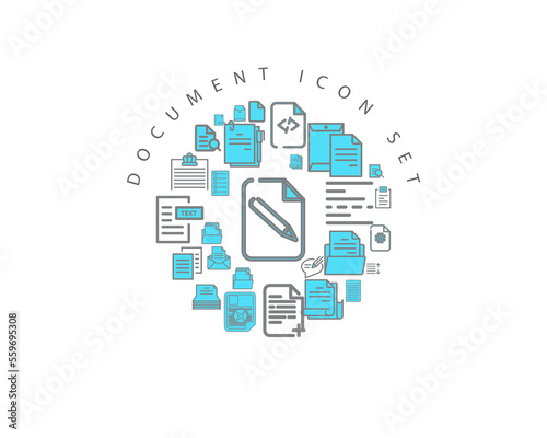 DOCUMENT ICON SET DESIGN.