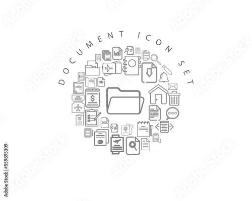 DOCUMENT ICON SET DESIGN.
