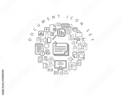DOCUMENT ICON SET DESIGN.