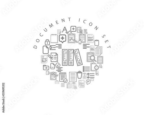 DOCUMENT ICON SET DESIGN.