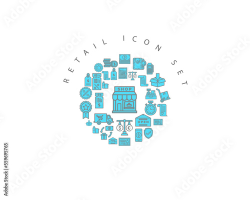 RETAIL ICON SET DESING.