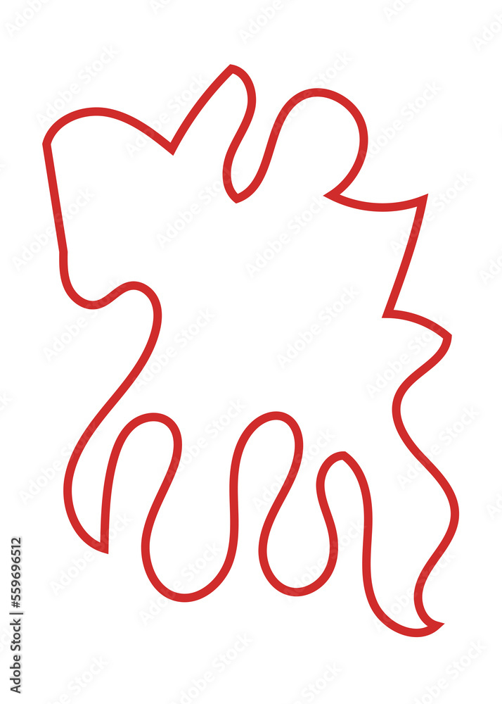 Abstract Shape Squiggly Lines Abstract Shape Squiggly Lines