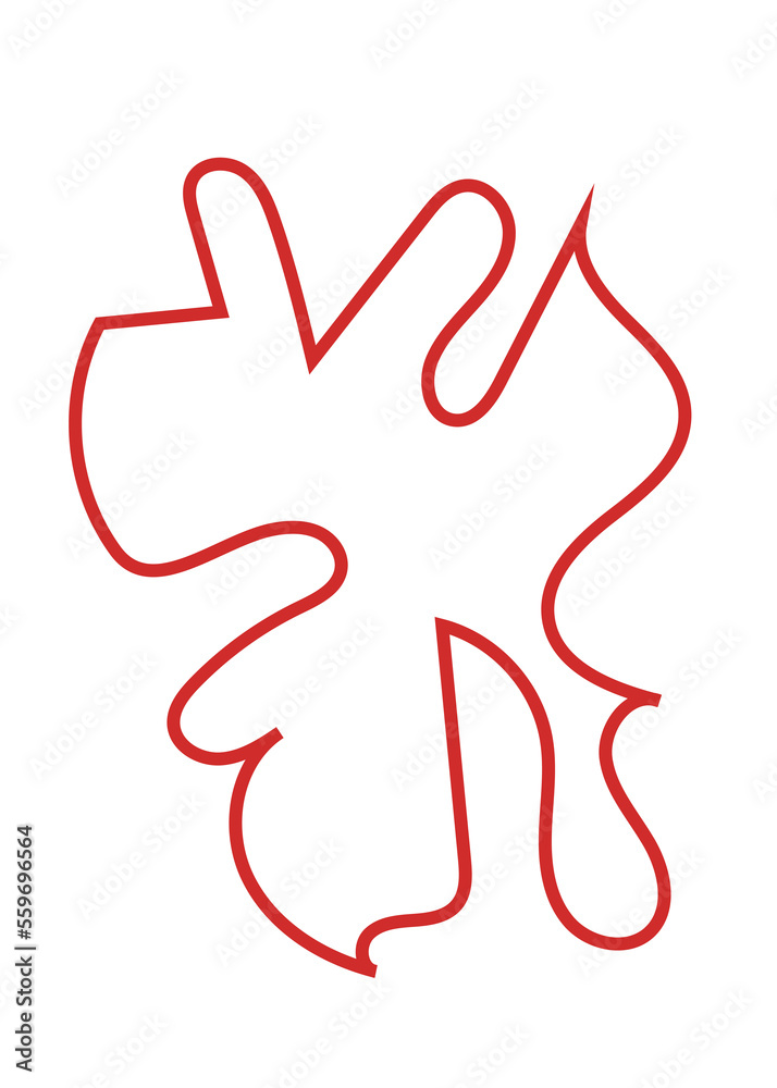Abstract Shape Squiggly Lines Abstract Shape Squiggly Lines