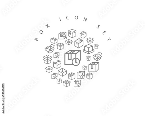 box icon set desing.