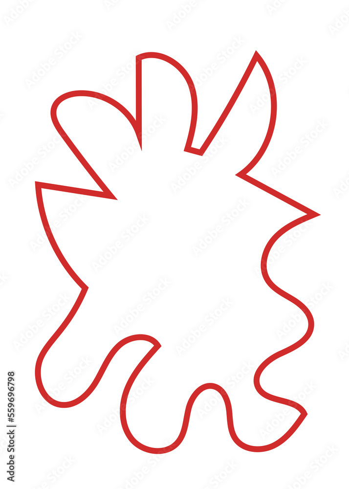 Abstract Shape Squiggly Lines Abstract Shape Squiggly Lines