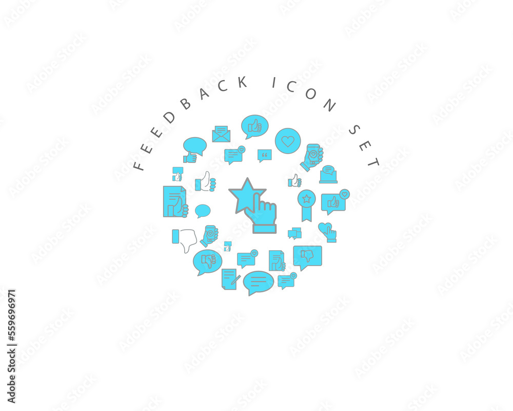 feedback icon set desing. feedback icon set desing.