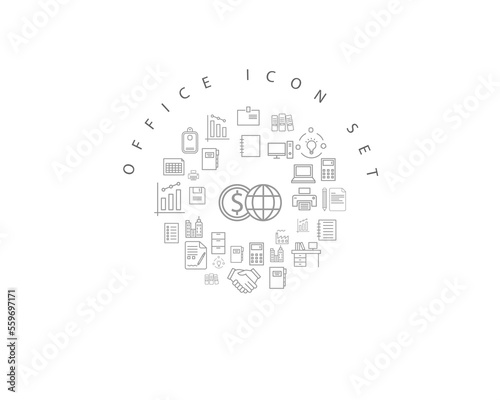 office icon set desing.