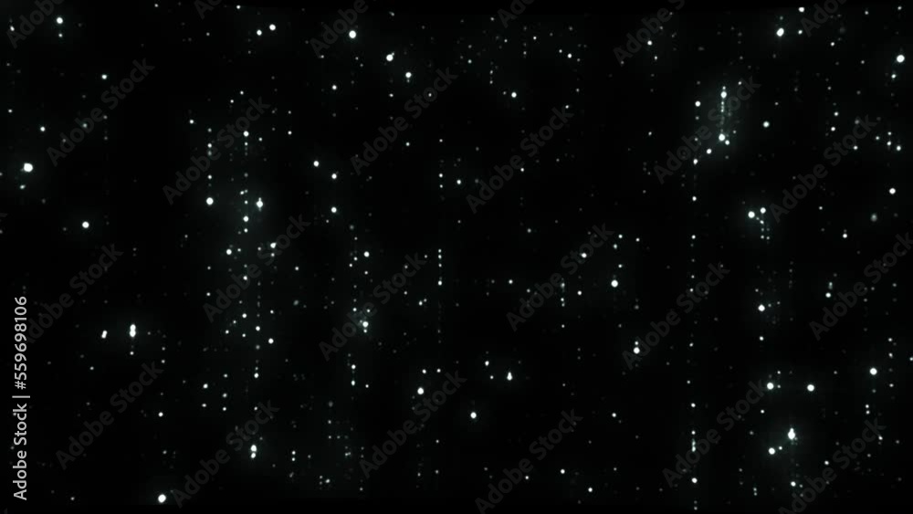 A wall of shiny particles