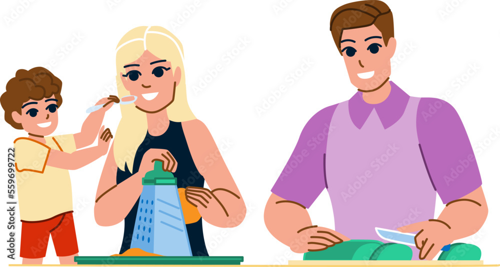 family lunch vector. father mother, happy food, woman girl, eating dinner, meal child, man boy table family lunch character. people flat cartoon illustration family lunch vector. father mother, happy food, woman girl, eating dinner, meal child, man boy table family lunch character. people flat cartoon illustration