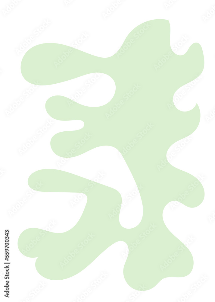 Pastel Abstract Shape Transparent Design 
