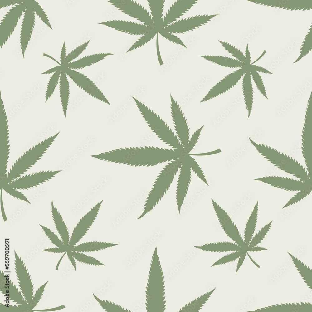 Cannabis seamless pattern. Marijuana leaves hemp background. Vector Cannabis seamless pattern. Marijuana leaves hemp background. Vector