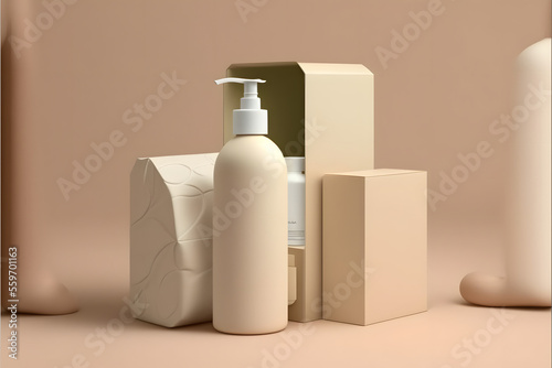 set of cosmetic bottles © Demencial Studies