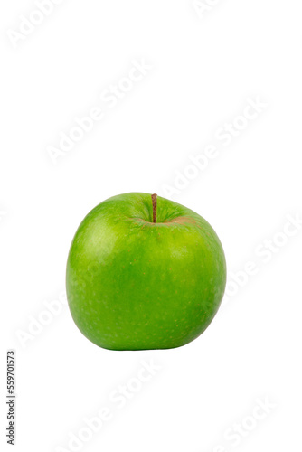 Green apples isolated on transparent background