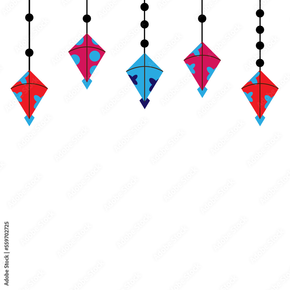 Obraz premium Happy Makar sankranti png images, kite festival, Indian tradition, Uttarayan