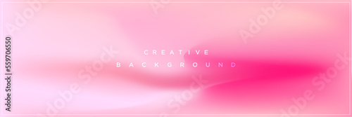 Modern pink romantic gradient banner background design