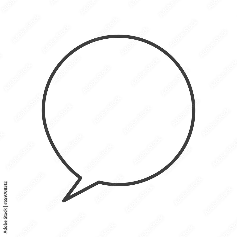 Speech bubble hand drawn on transparent background. Speech bubble hand drawn on transparent background.
