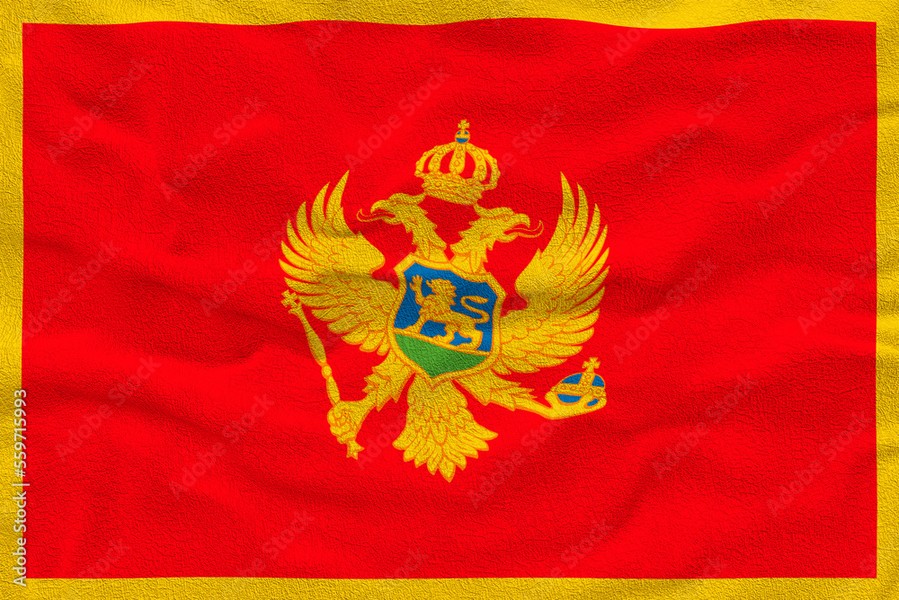 National flag of Montenegro. Background with flag of Montenegro National flag of Montenegro. Background with flag of Montenegro
