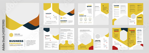 Company profile proposal template layout design multipage business proposal template design