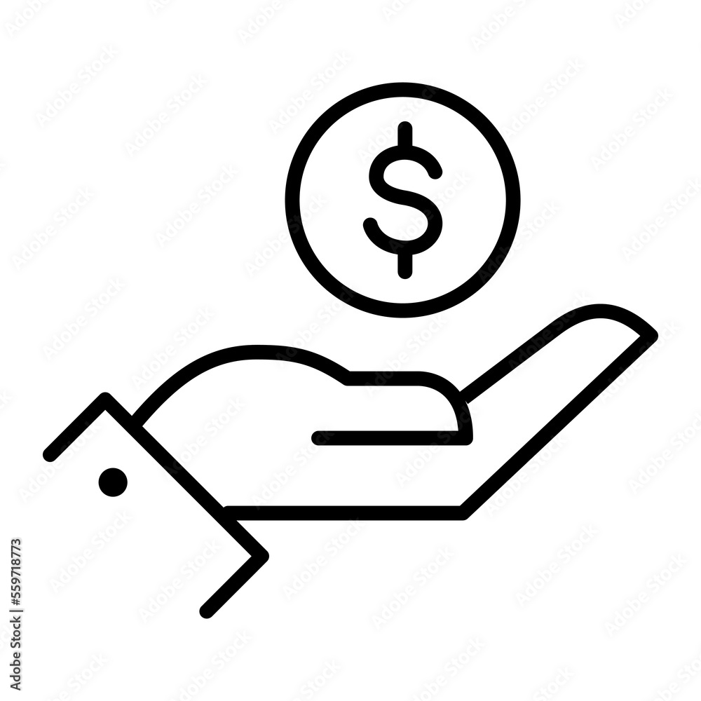 business line icon vector illustration