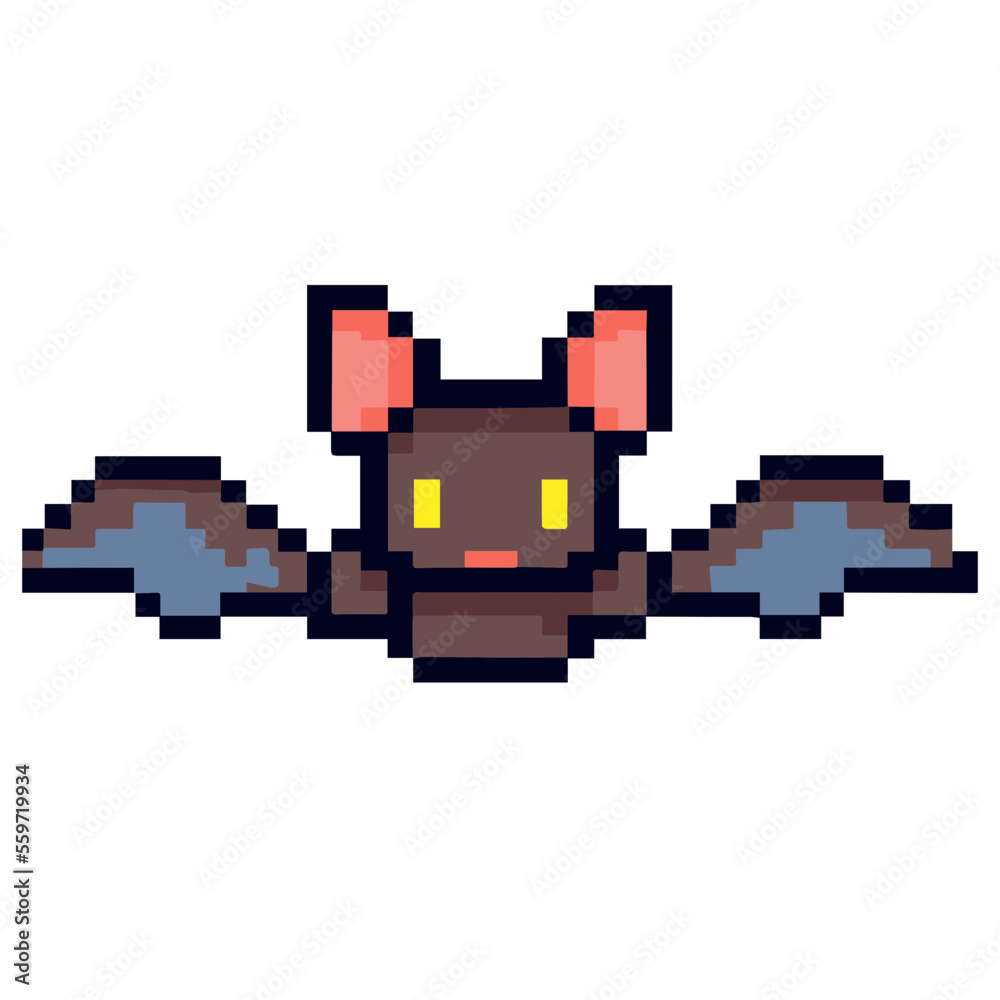Obraz premium Bat Pixel Art