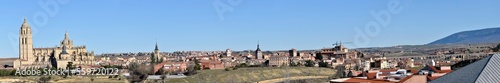 Panorámica de la ciudad de Segovia (Castilla y León, España)