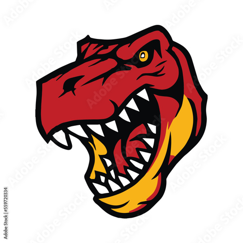 Dinosaur Trex Head Maskot