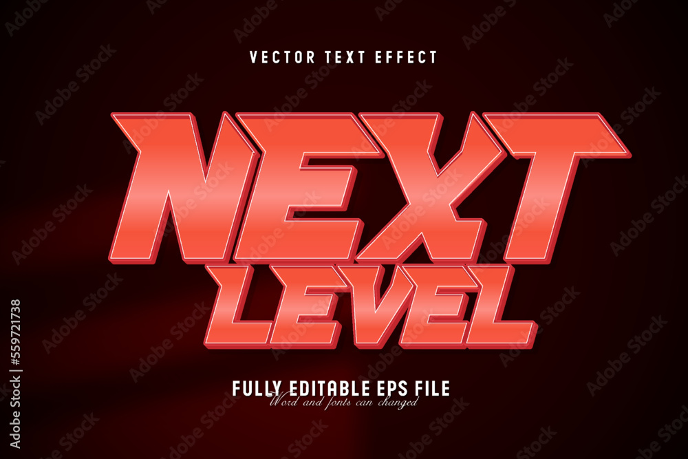 Next Level vector text effect Next Level vector text effect