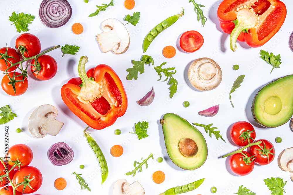 Various fresh vegetables pattern Various fresh vegetables pattern