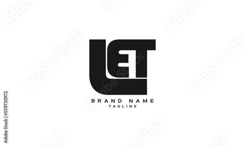 LET, LEF, Abstract initial monogram letter alphabet logo design