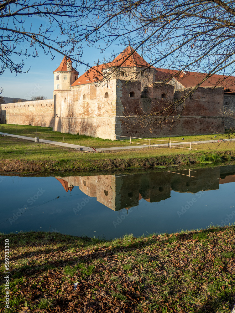 Fagaras Fortress in Brasov county, Transylvania region, Romania