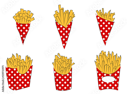 6 Pommes Tüten | Pommes frites | French fries