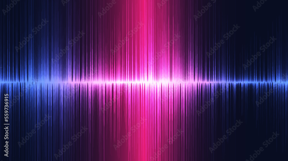 Modern Equalizer Sound Wave Background,technology and earthquake wave diagram concept,design for music studio and science,Vector Illustration.
