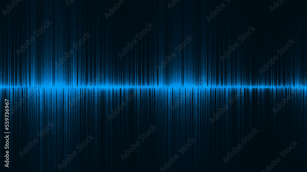 Dark Blue Digital Sound Wave Background,technology and earthquake wave diagram concept,design for music studio and science,Vector Illustration.