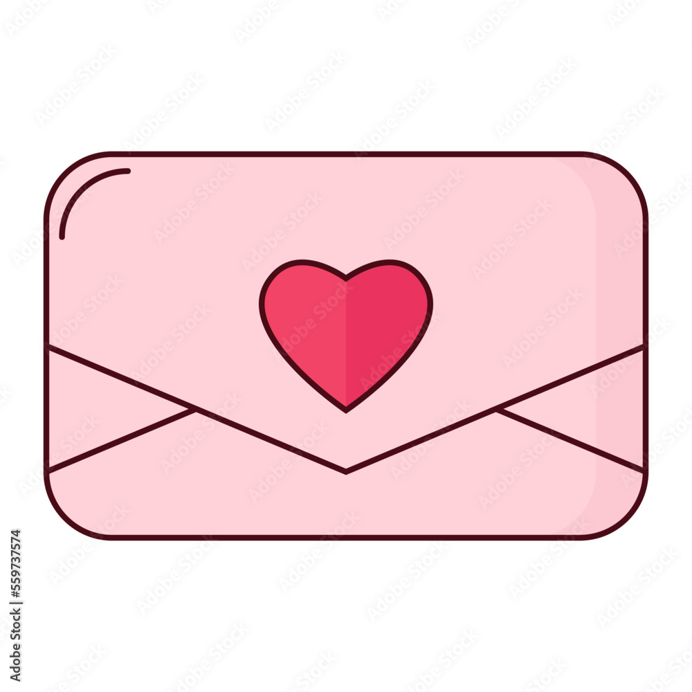 Envelope Valentines Illustration Envelope Valentines Illustration