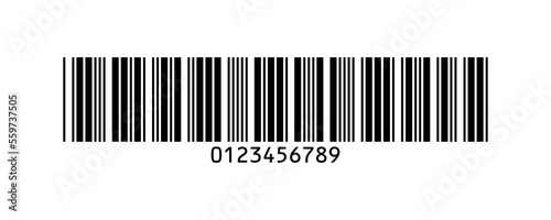 Code 39 barcode isolated PNG